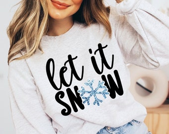 Let It Snow Png, Faux Glitter Png, Christmas Png, Christmas Glitter Png, Png For Sublimation, Winter Png, Snow Png, Winter Sayings Png