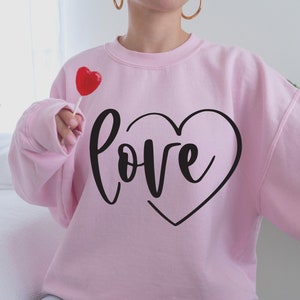 Love Svg, Valentinstag Svg, Love Heart Svg, Love Valentines Svg, Love Shirt Svg, Inspirational Svg, Png Cut File für Cricut