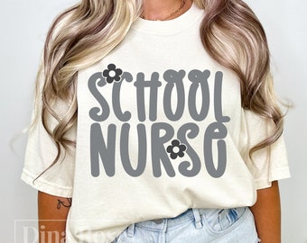 School Nurse Svg, Nurse Png, Nurse Floral Svg, Nurse Flower Svg, School Nurse Shirt Svg, School Nursing Svg, Nurse Life Svg, Png Cut File