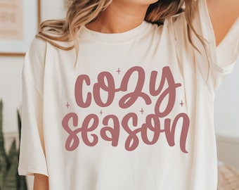 Cozy Season Svg, Fall Svg, Autumn Svg, Fall Season Svg, Cozy Vibes Svg, Fall Vibes Svg, Cozy Sweatshirt Svg, Cozy Season Png, Cut File