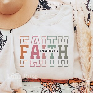 Faith Svg, Ephesians 2:8 Svg, Christian Svg, Faith Shirt Svg, Jesus Svg, Religious Svg, Inspirational Svg, Bible Verse Svg, Png Cut File