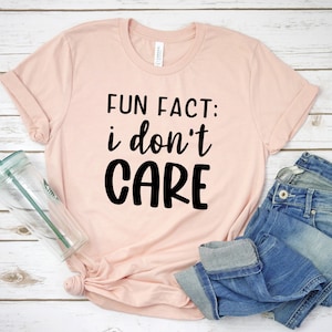 Fun Fact I Don&#39;t Care Svg, Sassy Svg, Sarcastic Svg, Funny Quote Svg, Sarcastic Quotes Svg, Sassy Sayings Svg, Clipart Cut File For Cricut
