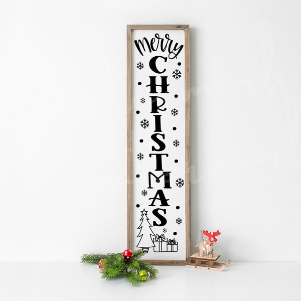 Merry Christmas Porch Sign Svg, Merry Christmas Svg, Christmas Porch Svg, Merry Xmas Svg, Christmas Sign Svg, Png Clipart Cut File Cricut