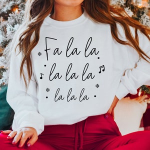 Falala Svg, Falalala Svg, Falalalala Svg, Boże Narodzenie Svg, Piosenka świąteczna Svg, Muzyka świąteczna Svg, Wesołych Świąt Clipart Png Wytnij Plik Cricut