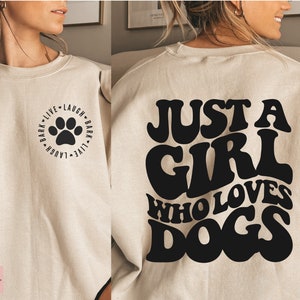 Just A Girl Who Loves Dogs Svg, Dog Lover Svg, Dog Mom Svg, Live Laugh Bark Svg, Wavy Dog Svg, Retro Dog Shirt Svg, Png Cut File For Cricut