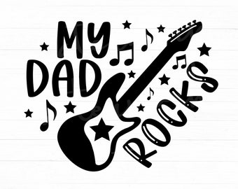 Download My Dad Rocks Svg Etsy