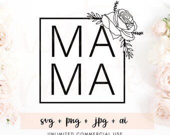 Download Mom Floral Svg Etsy