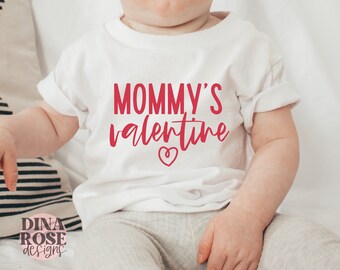 Mommy's Valentine Svg, Mama's Valentine Svg, Baby Valentine Svg, Baby Valentines Day Svg, Mom Valentine Svg, Png Cut File Cricut