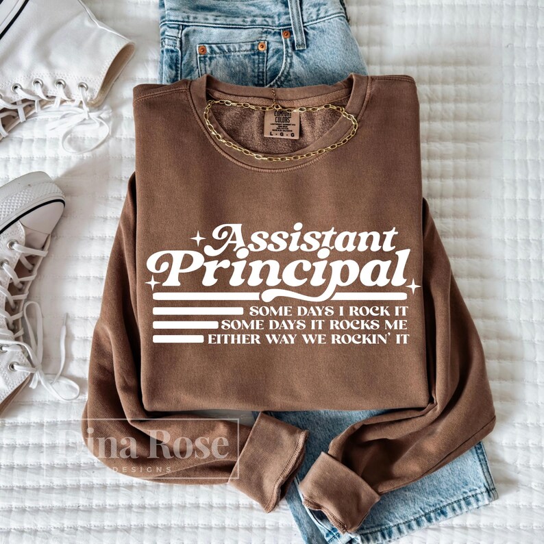 Assistant Principal Svg, Some Days I Rock it Some Days It Rocks Me Either Way We Rockin' It Svg, School Staff Svg, Principal Funny Svg Png image 4