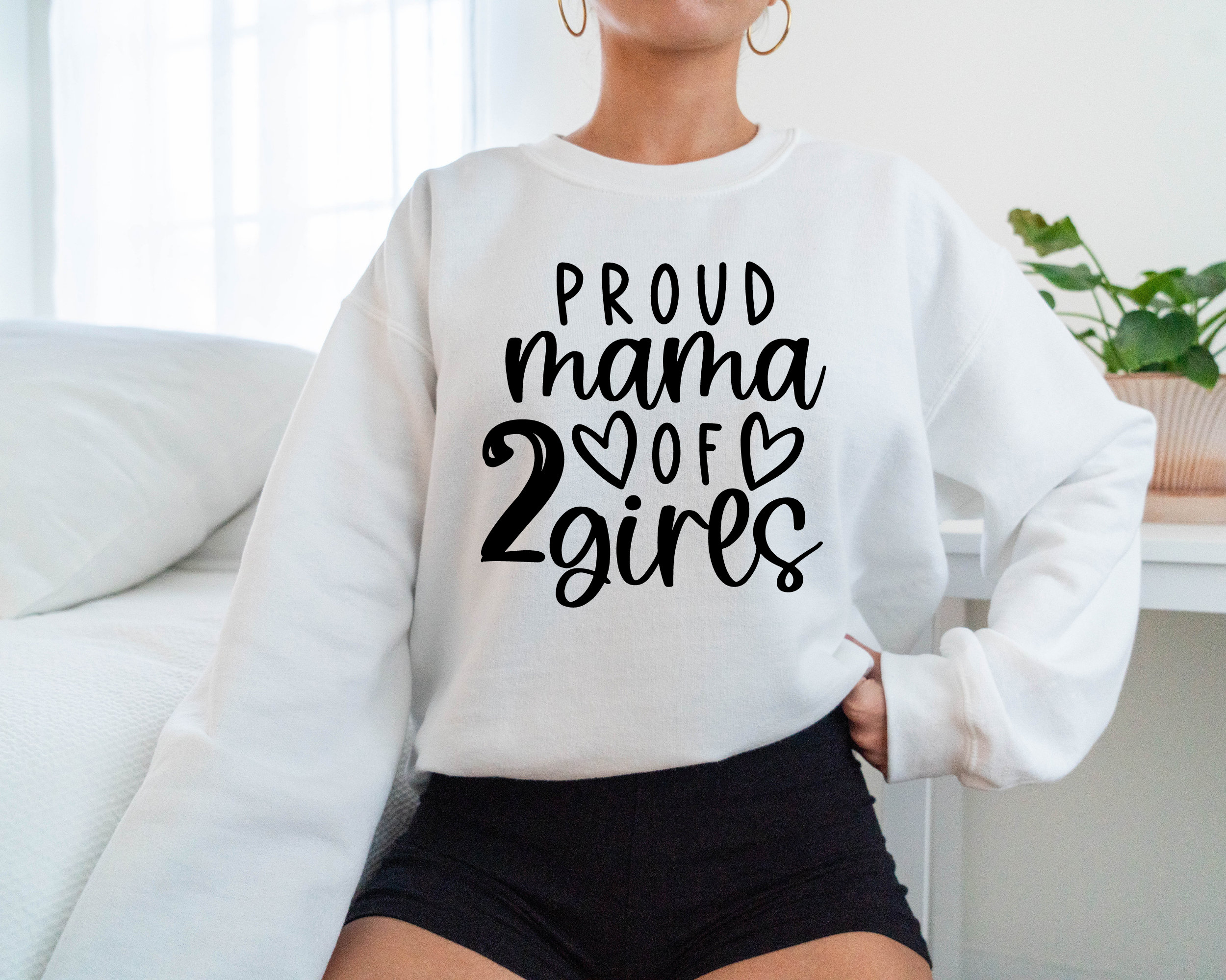 Maa♡ Proud Mama of 2 Girls Svg, Mom of 2 Girls Svg, Mom of Girls Svg