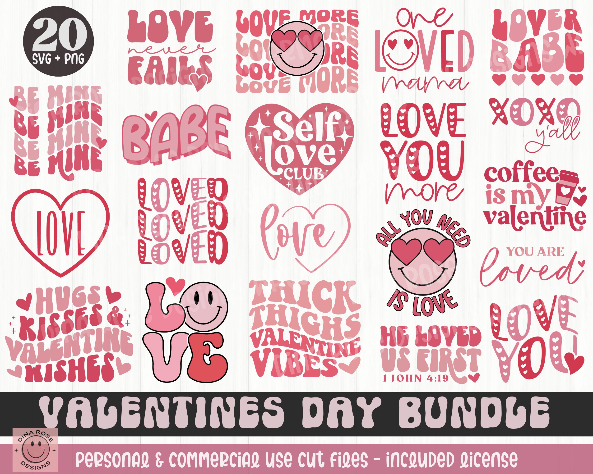 Valentines Day Svg Bundle, Valentines Svg Bundle, Valentines Quotes Svg ...
