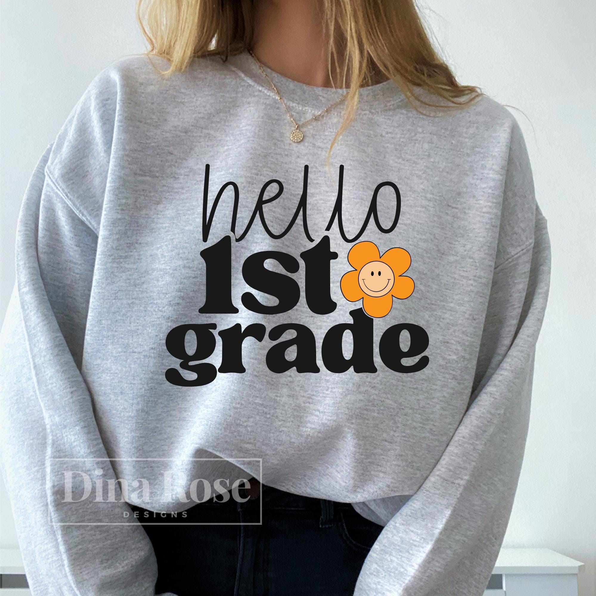 Hello 1st Grade Svg, First Grade Svg, Back to School Svg, Teacher Svg ...