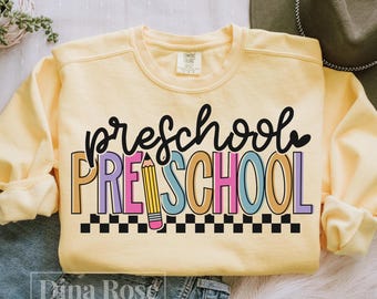 Preschool Svg, Teacher Svg, Back To School Svg, Pre-K Svg, Pre-School Svg, Preschool Teacher Svg, 1st Day Of School Svg, Png Cut File