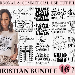 Christian Svg Bundle, Jesus Svg Bundle, Religious Svg Bundle, Inspirational Svg, Bible Verse Svg, Scripture Svg, Christian Quotes Cut File