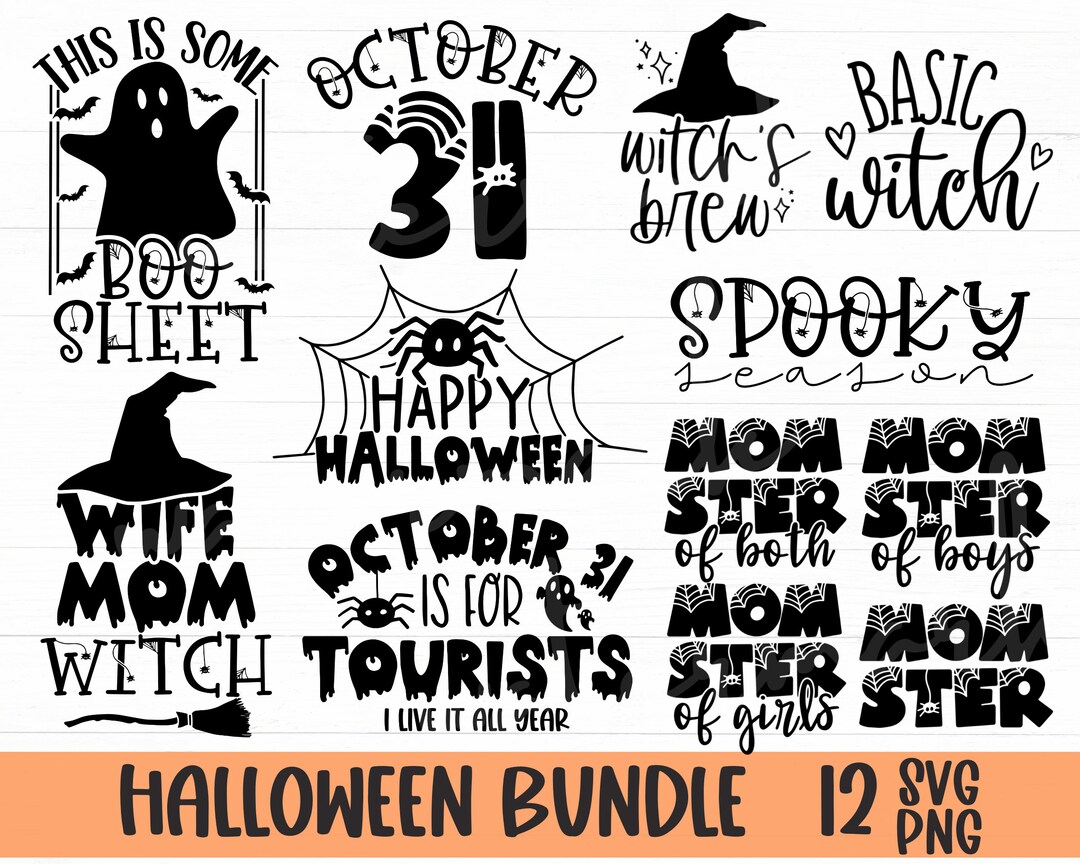 Halloween Svg Bundle, October 31 Svg Bundle, Witch Svg, Spooky Season