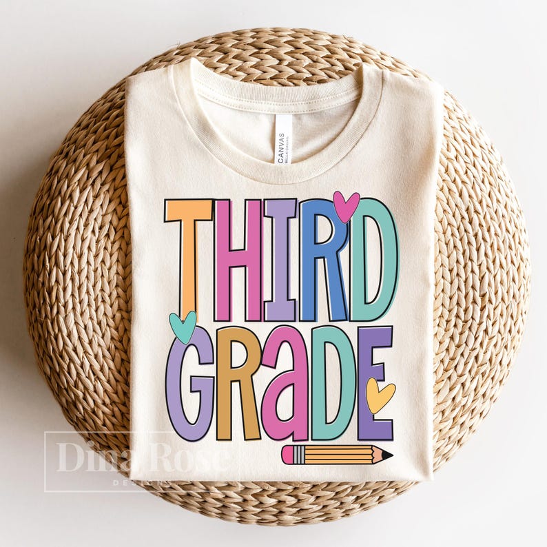 Third Grade Svg, Back to School Svg, Teacher Svg, 3rd Grade Teacher Svg ...