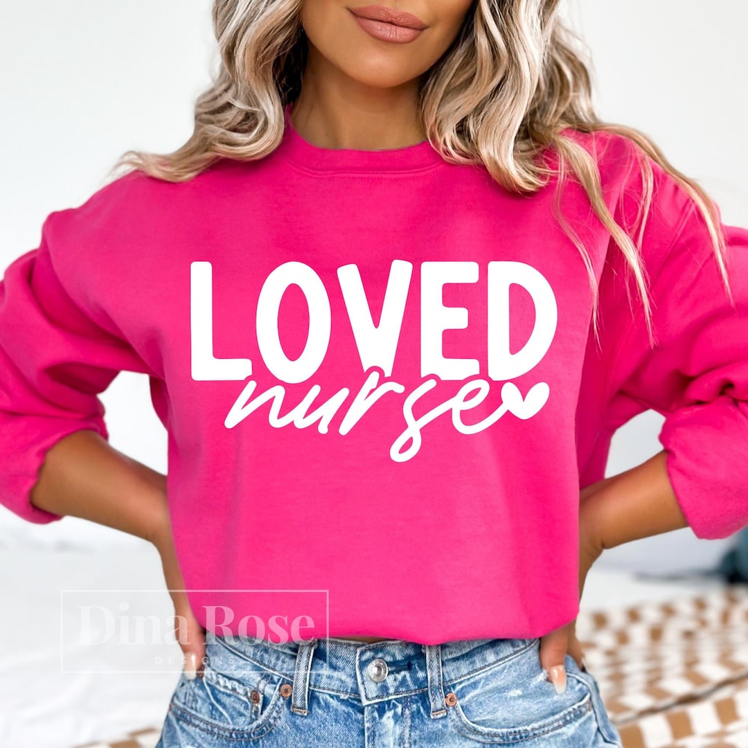 Loved Nurse Svg, Valentines Day Svg, Nurse Svg, Nurse Valentines Svg ...