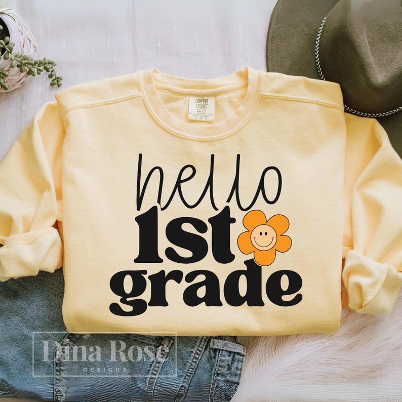Hello 1st Grade Svg, First Grade Svg, Back to School Svg, Teacher Svg ...