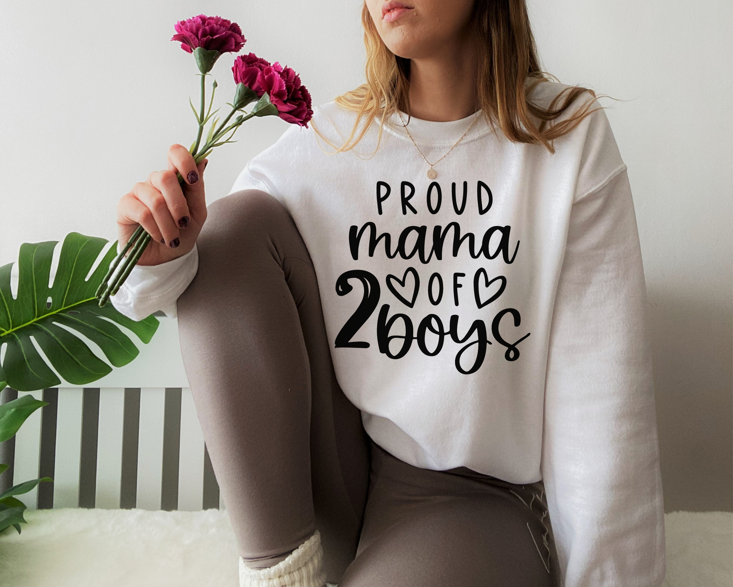 Proud Mama of 2 Boys Svg, Mom of 2 Boys Svg, Mama of Boys Svg, Boy