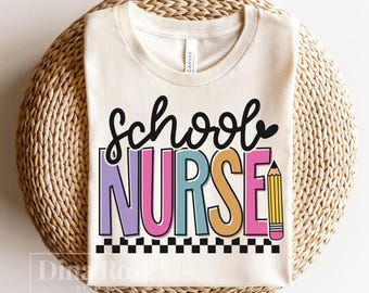 Infirmière scolaire Svg, Svg rétro école, infirmière rétro, Svg personnel scolaire, soins infirmiers Svg, infirmière chemise Svg, dessins d'infirmière scolaire, fichier Png