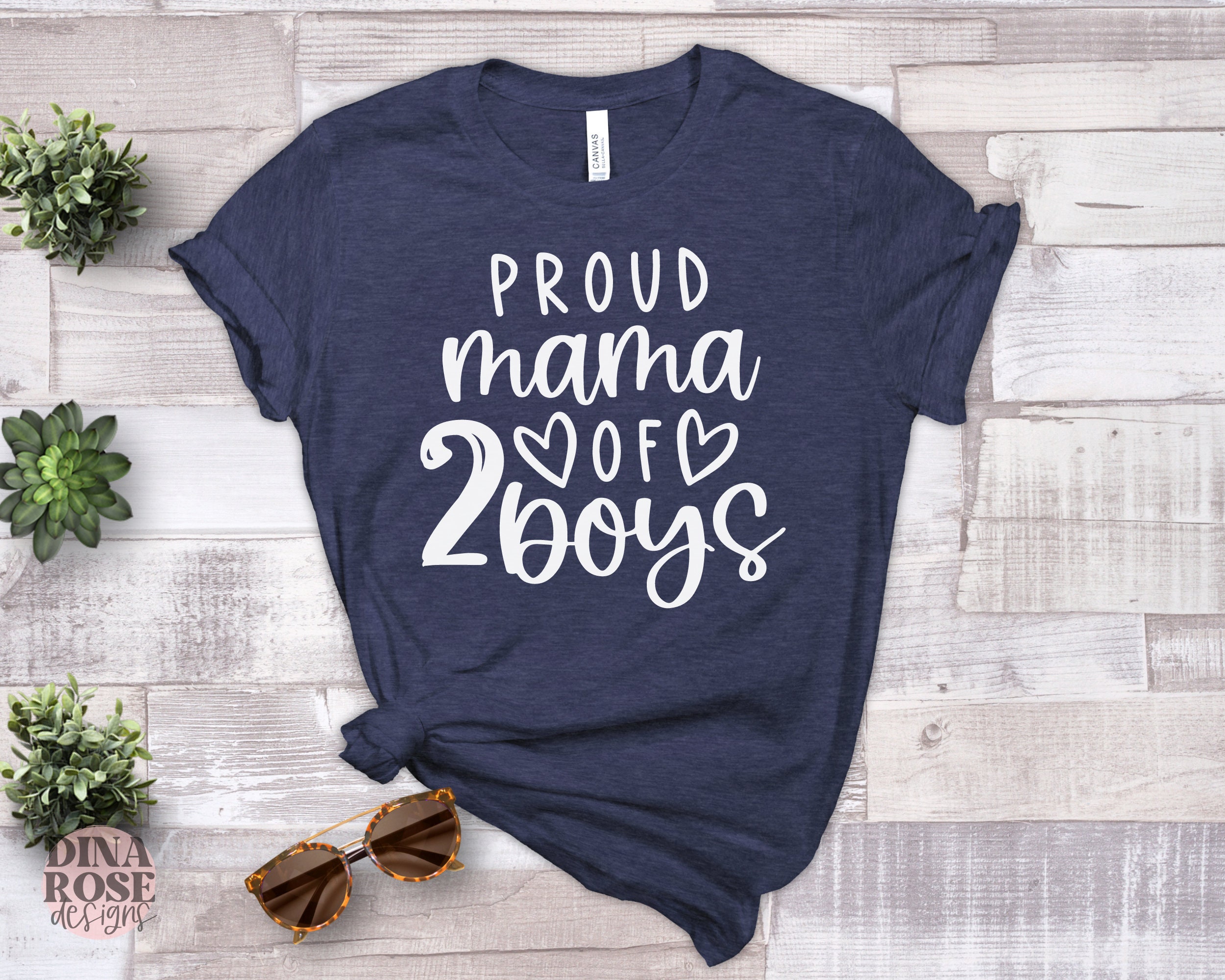 Proud Mama of 2 Boys Svg, Mom of 2 Boys Svg, Mama of Boys Svg, Boy