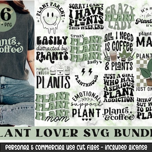 Plant Svg Bundle, Plant Lover Svg, Plant Mom Svg, Plant Owner Svg, Plants Svg, Plant Quotes Svg, Retro Plant Svg, Plants Shirt Png Cut File