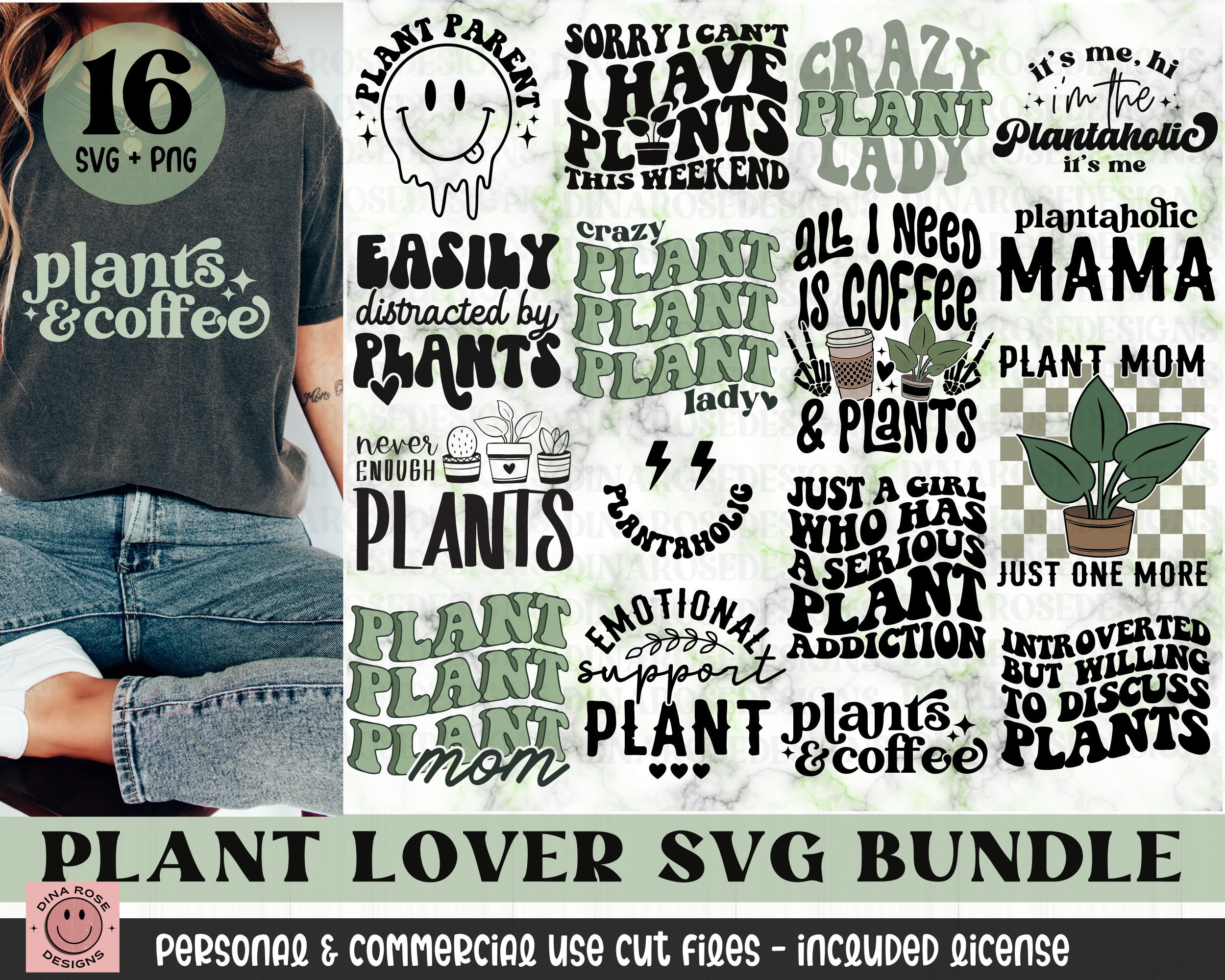 Plant Svg Bundle, Plant Lover Svg, Plant Mom Svg, Plant Owner Svg, Plants Svg, Plant Quotes Svg, Retro Plant Svg, Plants Shirt Png Cut File