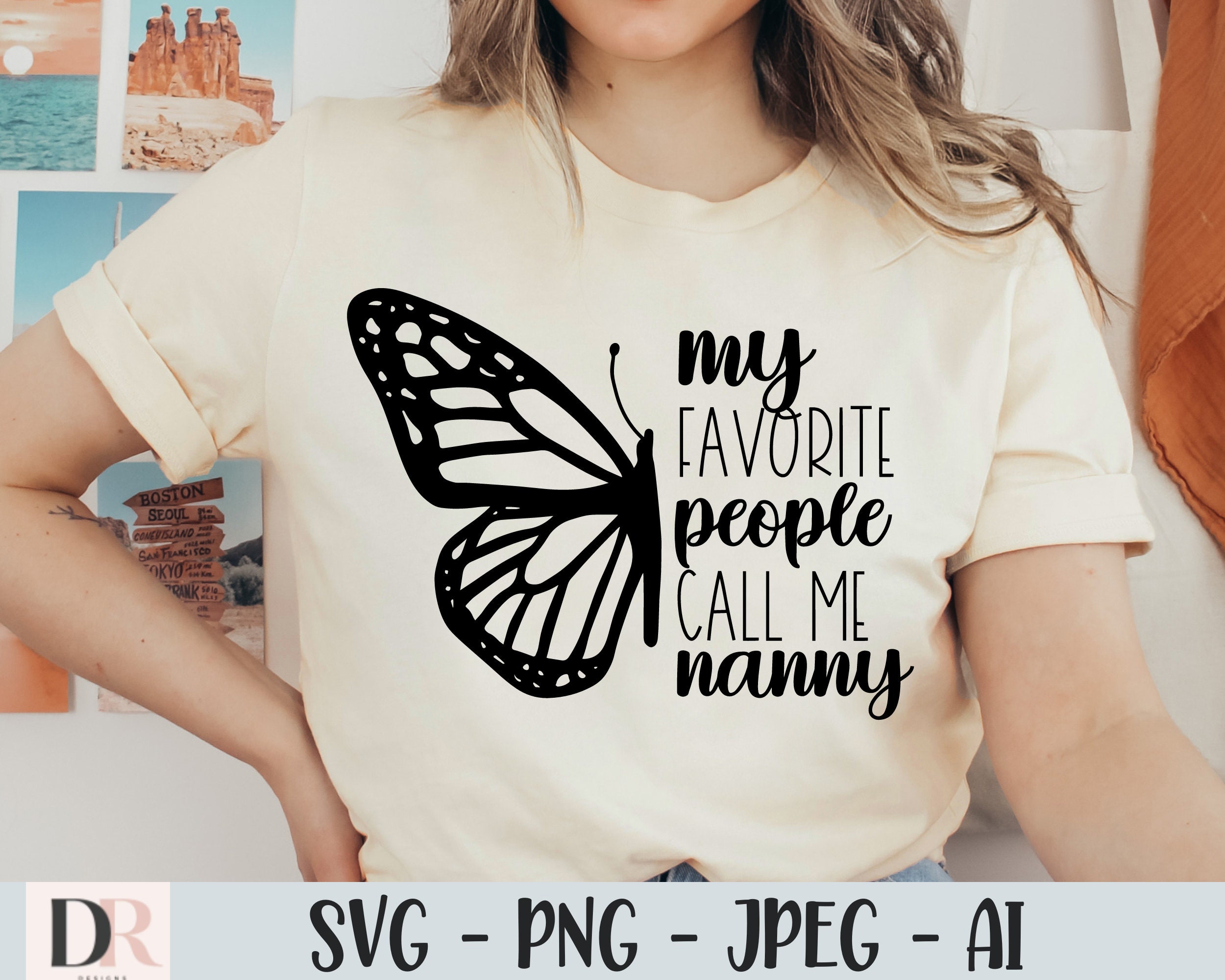 My Favorite People Call Me Nanny T-Shirt My Favorite People Call Me Nanny T-Shirt