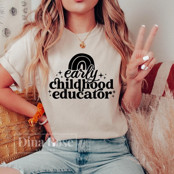Early Childhood Educator Svg, Daycare Svg, Childhood Teacher Svg, Daycare Teacher Svg, Rainbow Teacher Svg, Ece Teacher Svg Png Cut File