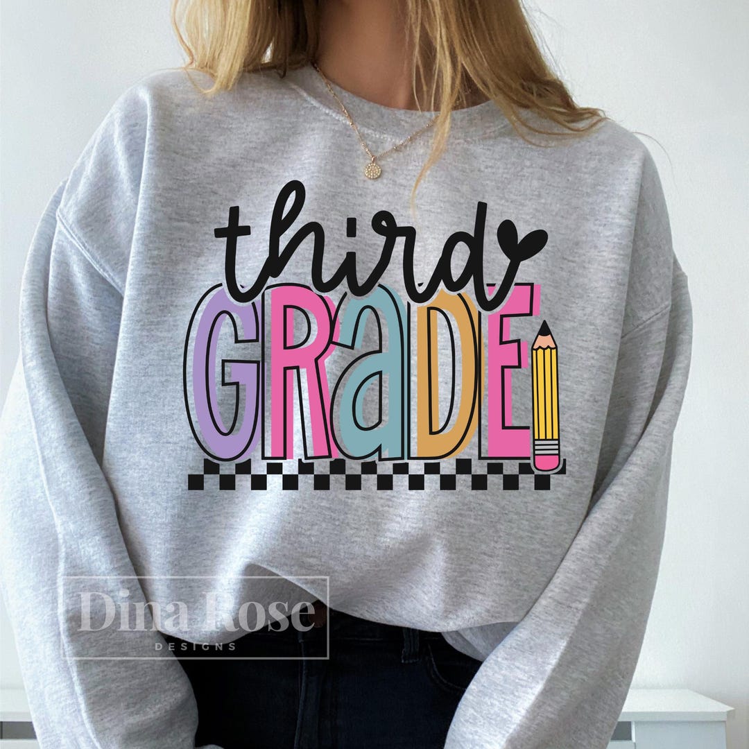 Third Grade Svg, 3rd Grade Teacher Svg Png, Back to School Svg, First ...