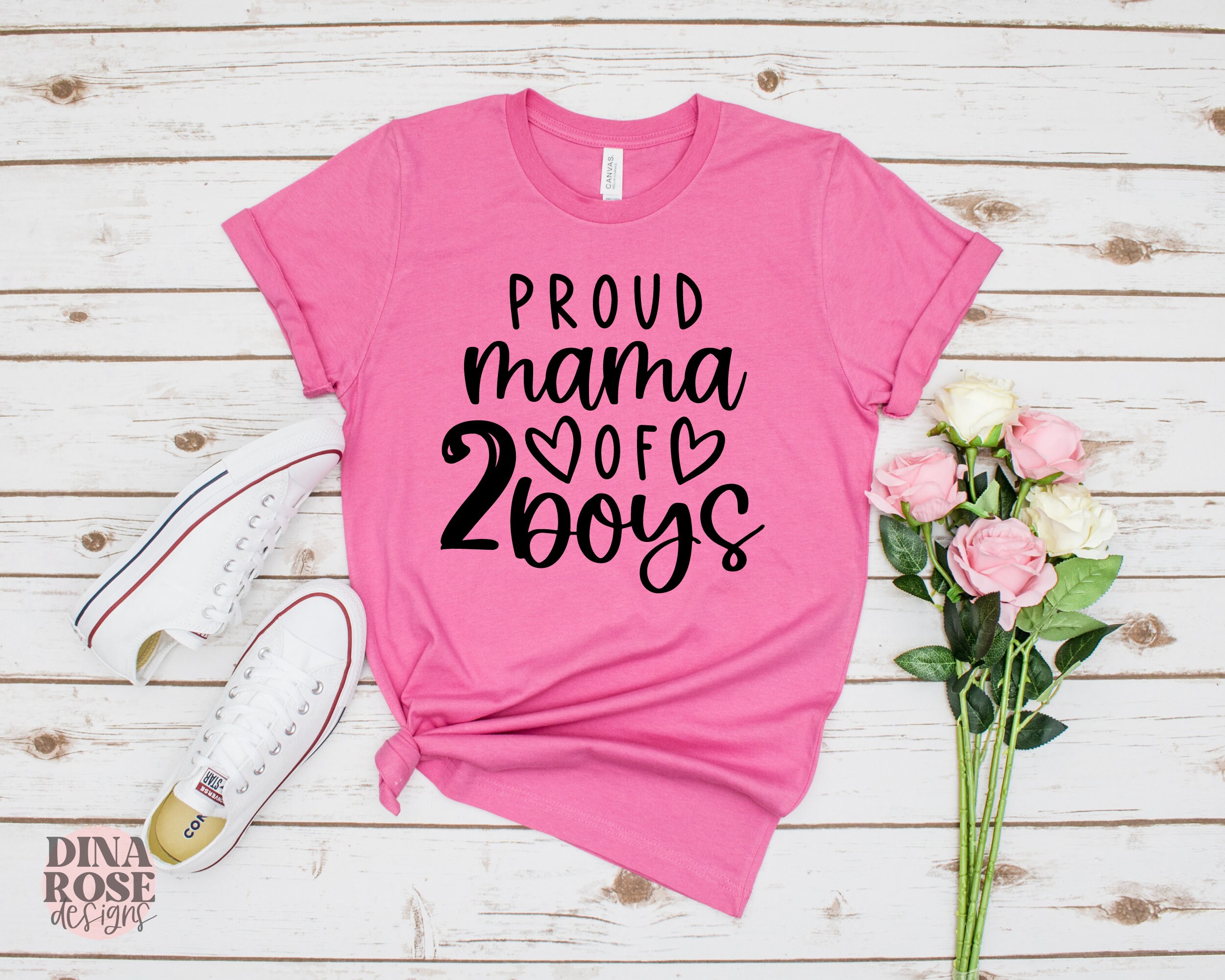 Proud Mama of 2 Boys Svg, Mom of 2 Boys Svg, Mama of Boys Svg, Boy
