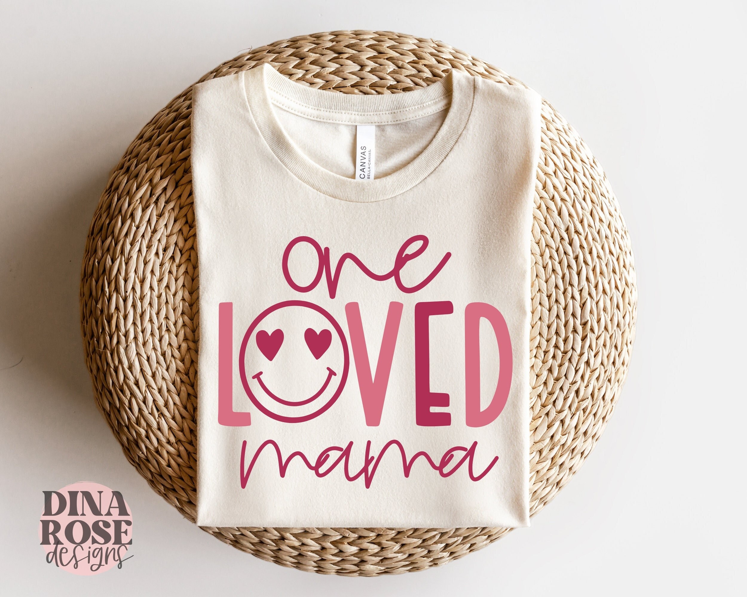 One Loved Mama Svg, Loved Mom Svg, Mama Valentines Day Svg, Mother's ...