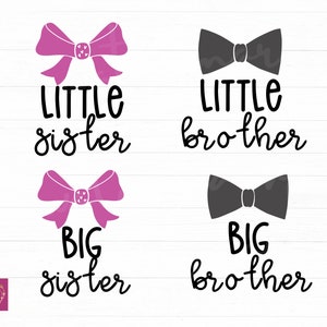 Große kleine Schwester Bruder Svg Bundle, big Brother Svg, kleiner Bruder Svg, große Schwester Svg, kleine Schwester Svg, Baby Svg, geschnitten E-Datei für Cricut