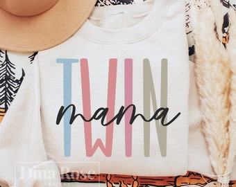 Twin Mama Svg, Twin Mom Svg, moeder van Twins Svg, Moederdag Svg, Twin Mother Svg, Twins Mama Svg, Mama van Twins, Mama Svg, Png Cut File
