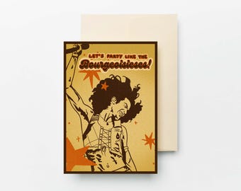 Let's party like the Bourgeoisieses - PRINTABLE Greeting Card, Conan Gray Inspired