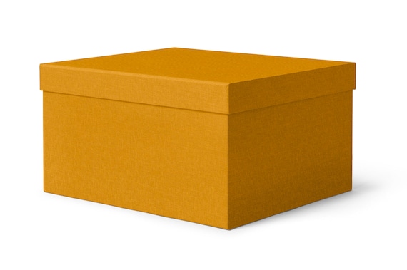 Storage Box With Lid Cm 45x40 H 25 Decorative For Uk Storage Box With Lid Cm 45x40 H 25, Yellow Fabric Storage Box Uk
