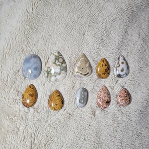 Orbicular Ocean Jasper Cabochon: Jewelry Stone