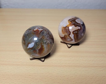 Moss Agate and Carnelian Sphere | Moss Agate Sphere | Carnelian Sphere
