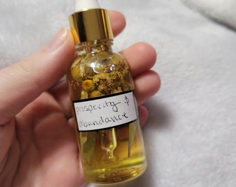 Prosperity Spell Oil: Peppermint Abundance Oil (1oz)