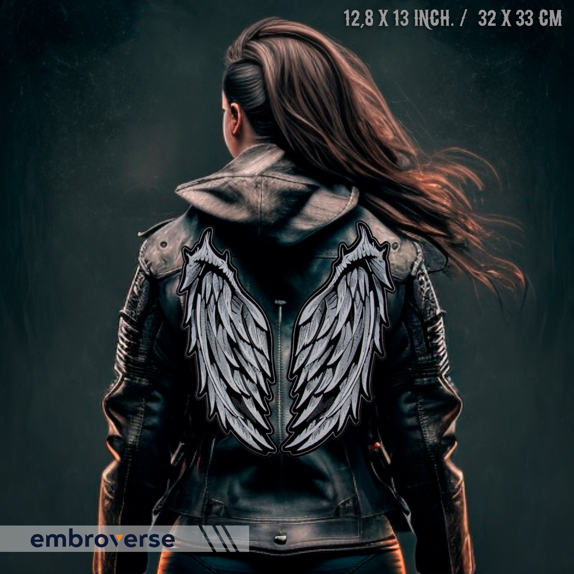 Angel and Demon Wings Large Back Patch – Halloween Cosplay Accessory ...