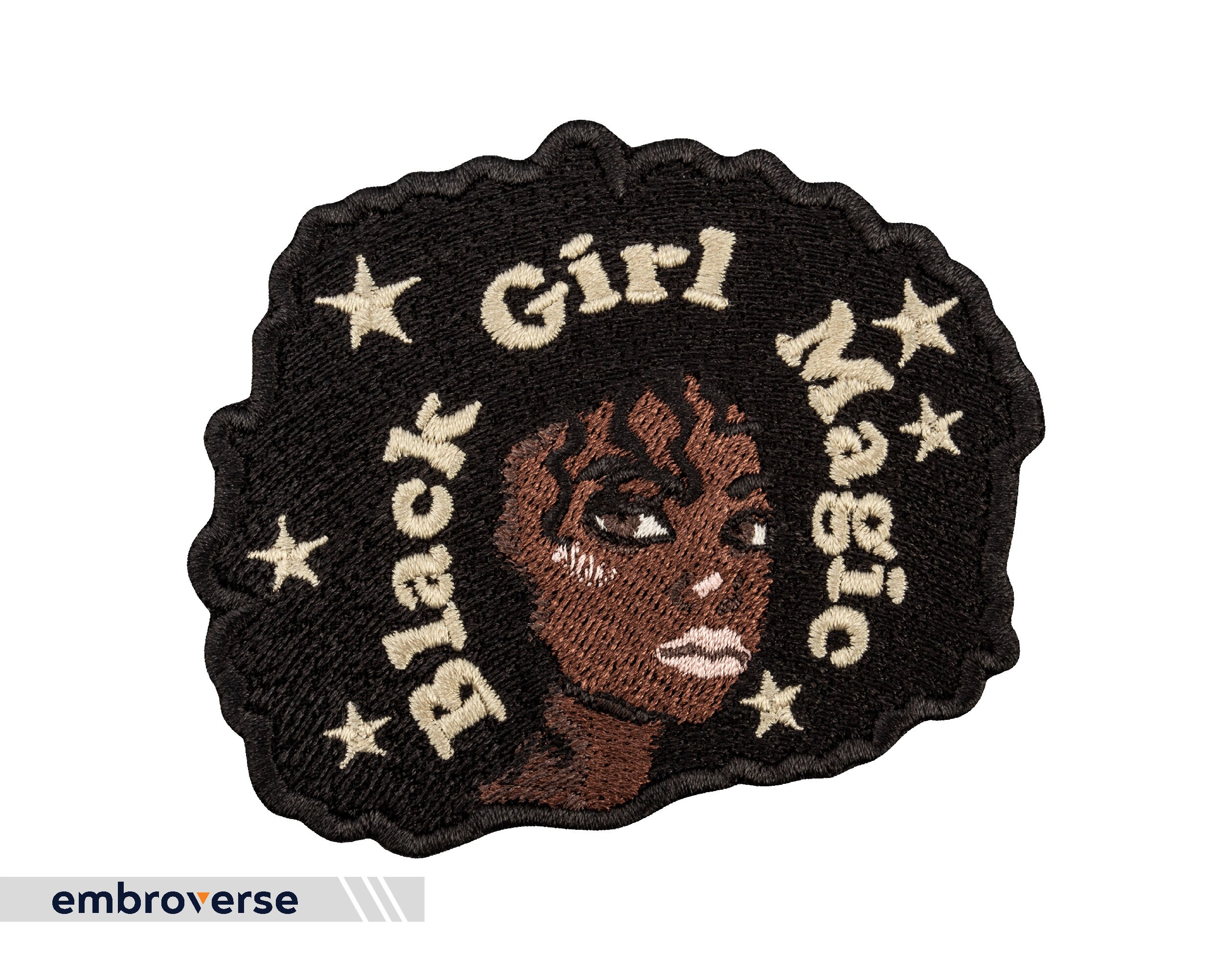 Rongyuh Black Girl Magic Embroidered Patches Sew OnIron on Patch Applique for Clothes, Dress, Hat, Jeans, DIY Accessories