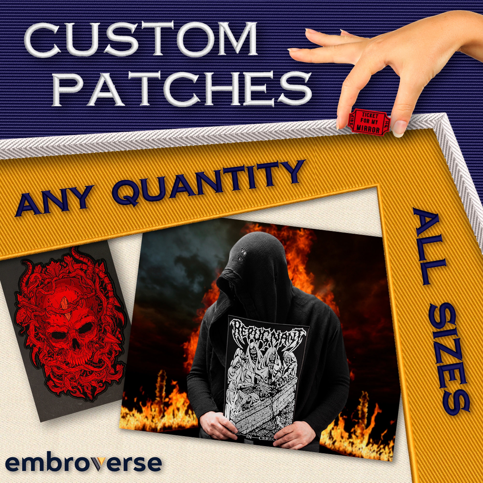 Sublimation Patches, Printed Patches