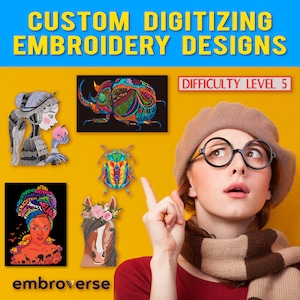 Custom Digitizing Embroidery Design Premium Service