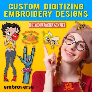 Custom Digitizing Embroidery Design Premium Service