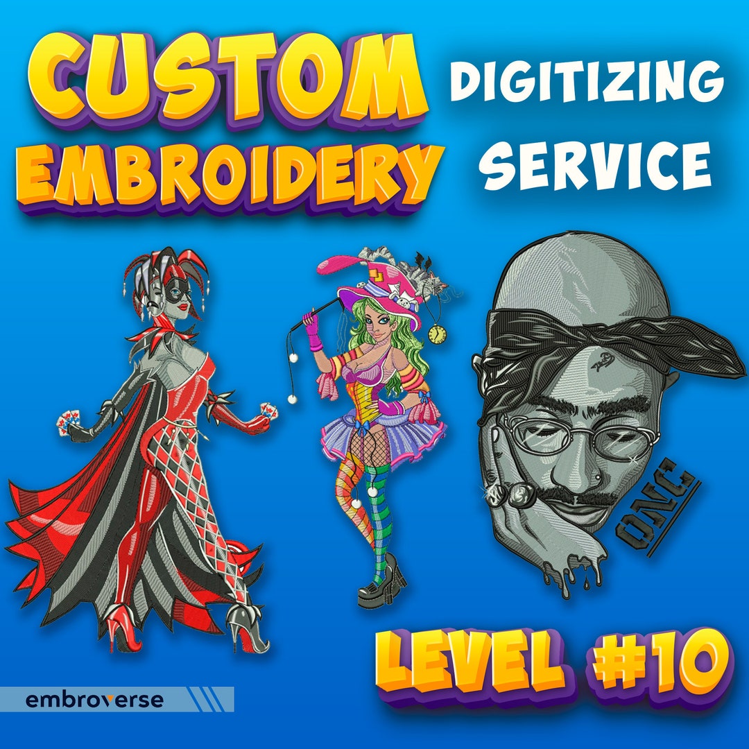 CUSTOM EMBROIDERY Digitizing Service Etsy