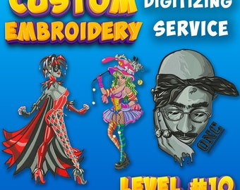 CUSTOM EMBROIDERY Digitizing Service