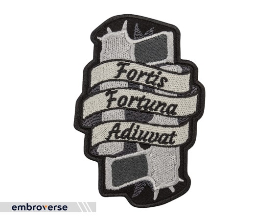 Fortis Fortuna Adiuvat Patch Fortune Favors the Brave Morale