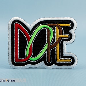 Dope Patch - Colorful Embroidery - Black Excellence - Iron On Patches - 3.5 x 2.7 inches