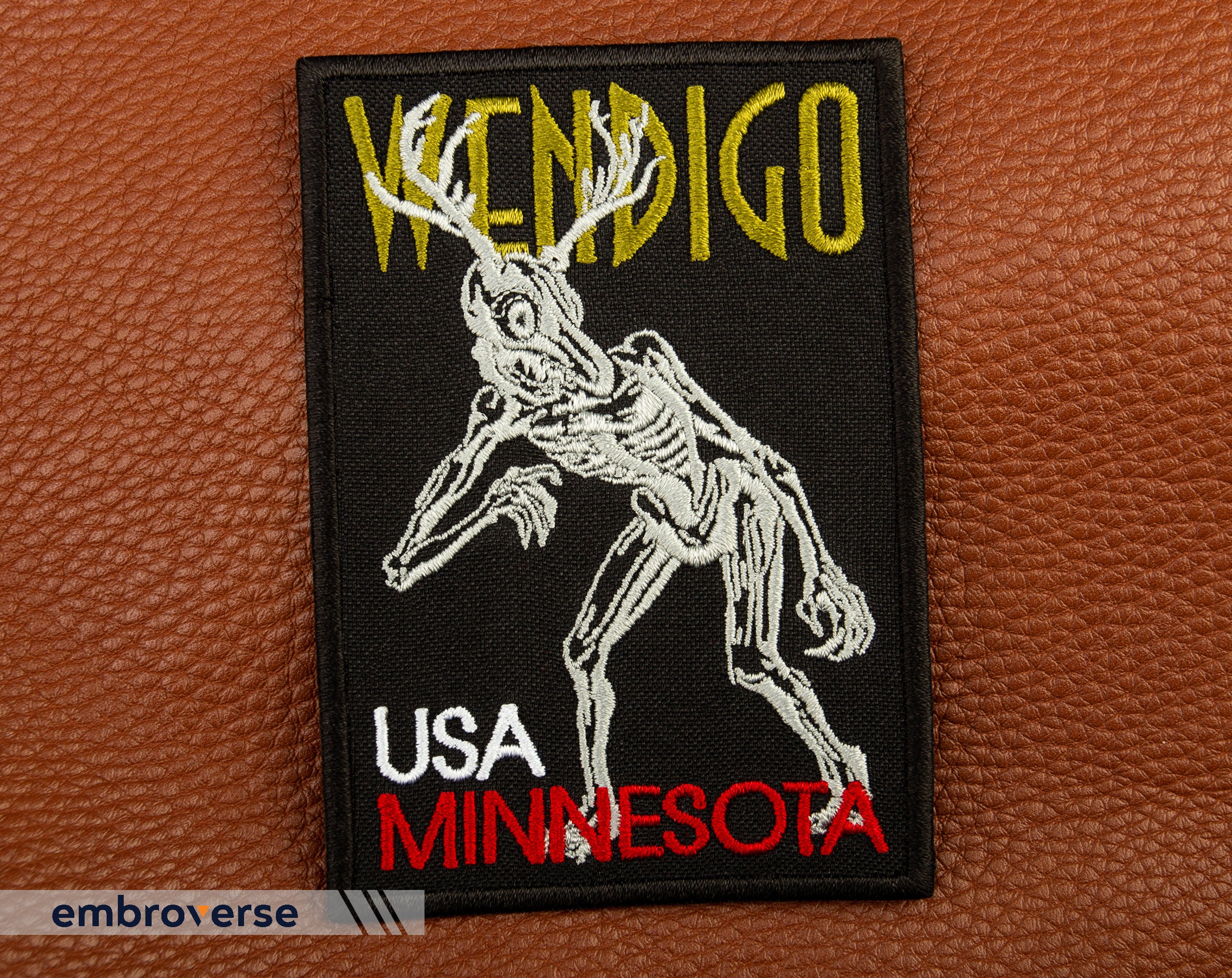 Wendigo Patch - Mystic Evil Spirit, Minnesota, USA Travel Patches ...
