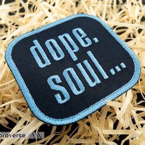Dope Soul Patch - Being Black Pride Embroidery - Iron On Patches - 3.5 x 3 inches